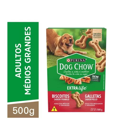 Biscoitos Dog Chow Carinhos Integral Maxi 500G