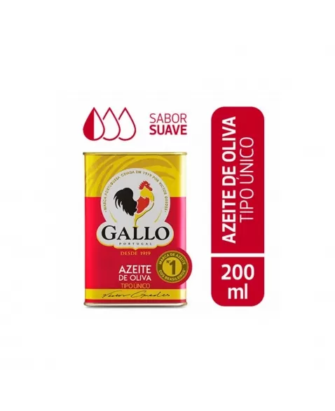 Azeite De Oliva Tipo Único Gallo Lata 200Ml