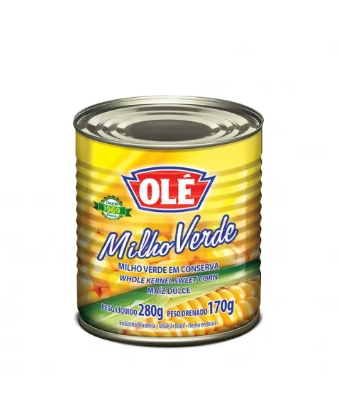 Milho Verde Em Lata Olé 170G