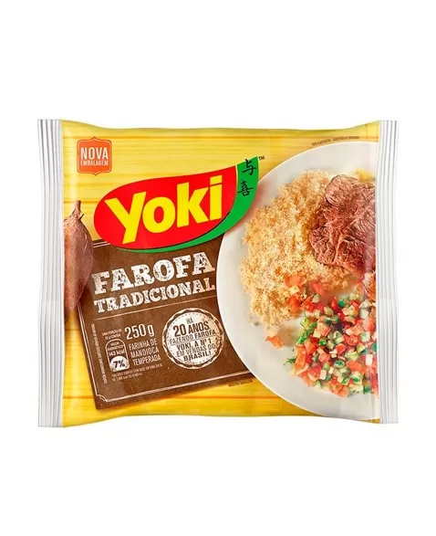 Farofa Mandioca Temperada Yoki 250G