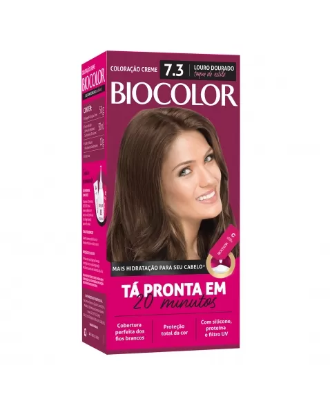 Tinta De Cabelo Biocolor Mini Kit Louro Leve 7.3