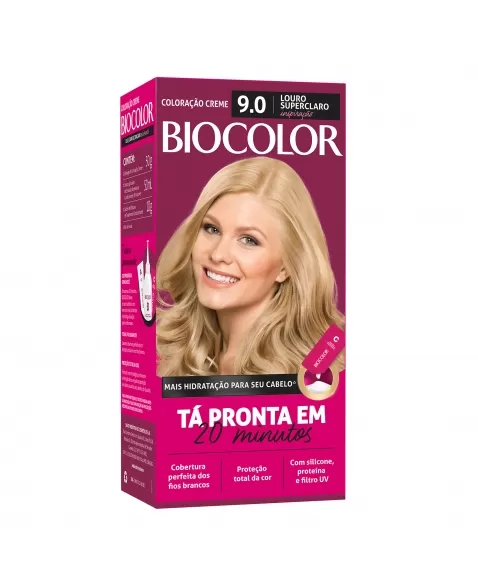 Tinta De Cabelo Biocolor Mini Kit Super Louro Abusoluto 9.0