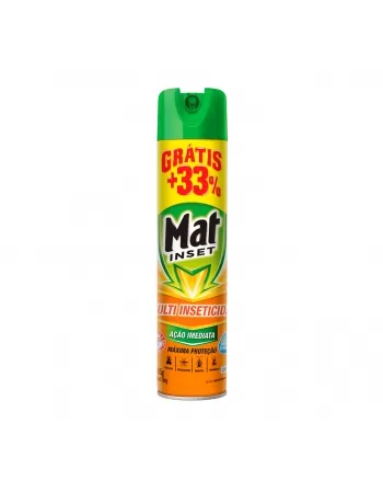 Mat Inset Aerossol Multi Inseticida 360Ml Grátis 33%