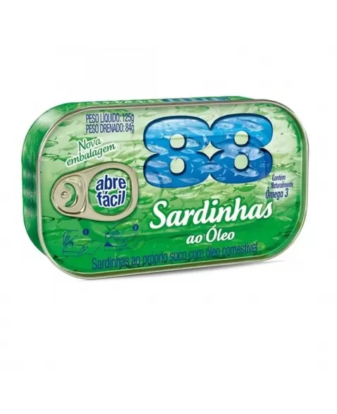 Sardinha 88 Com Óleo 125G