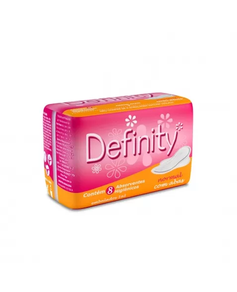 Absorvente Definity Com Abas - 8 Unidades