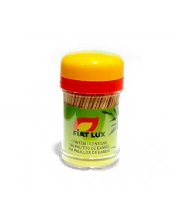 Palito De Dente Fiat Lux Bambu Com 240 Unidades