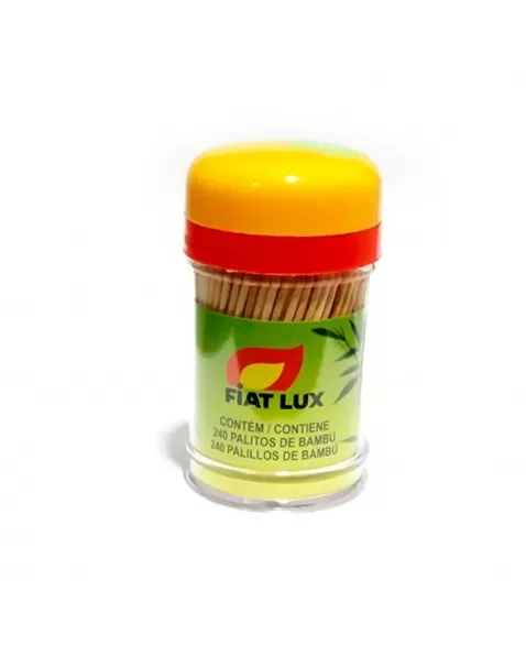 Palito De Dente Fiat Lux Bambu Com 240 Unidades