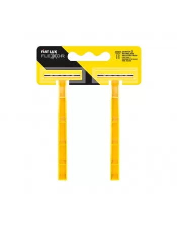 Aparelho De Barbear Flexor Amarelo 2 Unidades