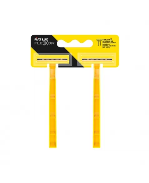 Aparelho De Barbear Flexor Amarelo 2 Unidades