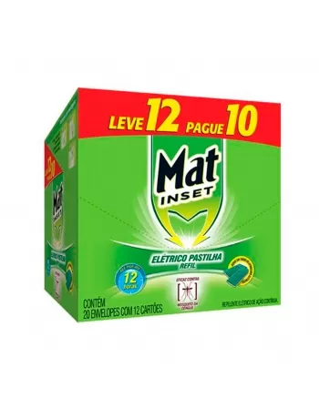 Mat Inset Elétrico Refil Pastilha Leve 12 Pague 10