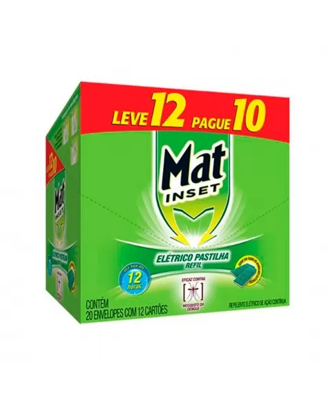 Mat Inset Elétrico Refil Pastilha Leve 12 Pague 10