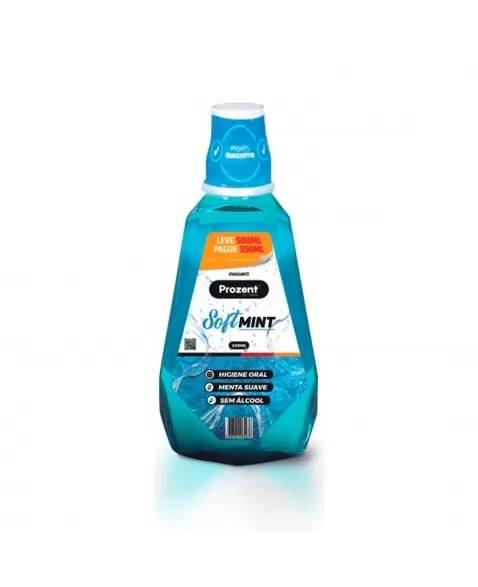 Enxaguante Bucal Soft Mint Prozent Leve 500Ml Pague 350Ml