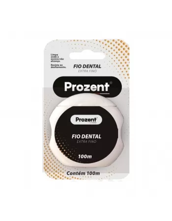 Fio Dental Extra Fino Prozent 100M