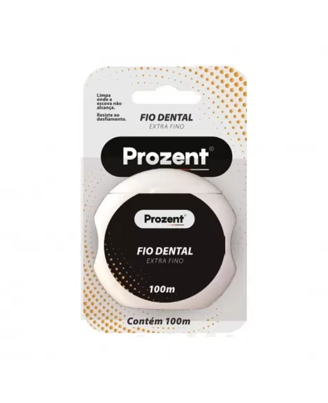 Fio Dental Extra Fino Prozent 100M