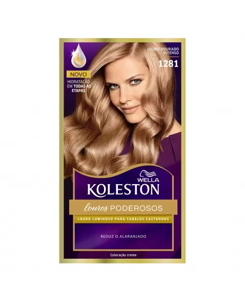 Tinta De Cabelo Koleston Louro Dourado Intenso 1281