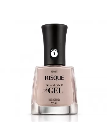 Esmalte Risqué Diamond Gel Noz Moscada Cremoso 9,5Ml - Caixa Com 6 Unidades Nu