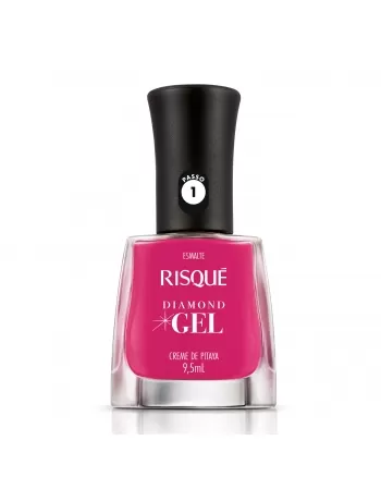 Esmalte Risqué Diamond Gel Creme De Pitaya Rosa Cremoso 9,5Ml - Caixa Com 6 Unidades Nu