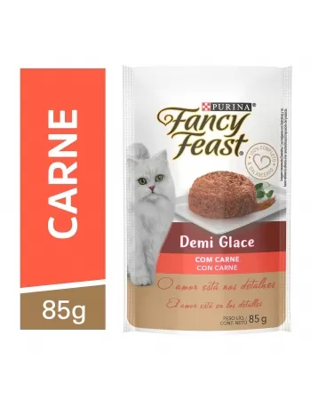 Ração Úmida Sachê Fancy Feast Demi Glace Gatos - Sabor Carne 85G