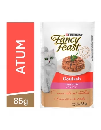 Ração Úmida Sachê Fancy Feast Goulash Gatos - Sabor Atum 85G