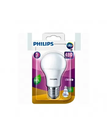 Lâmpada Philips Led Bulbo 4,5W (35W) 480 Lúmens