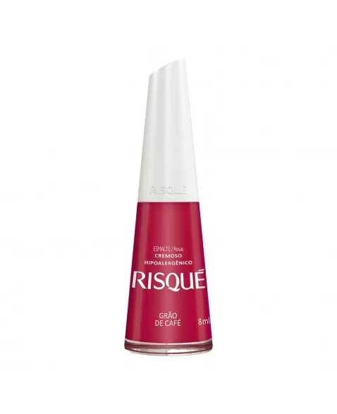 Esmalte Risqué Rosas Cremoso Grão de Café 8ml - Caixa com 6 unidades NU