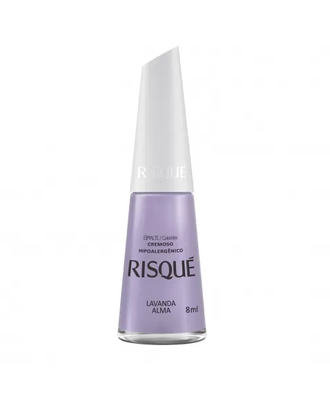 Esmalte Risqué Colorido Cremoso Lavanda Alma 8Ml - Caixa Com 6 Unidades Nu