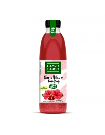 Chá De Hibisco + Craberry Pet Campo Largo 900Ml