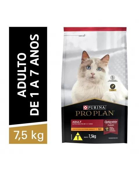 Ração Seca Proplan Cat Frango & Arroz Para Gatos Adultos- 7,5 Kg