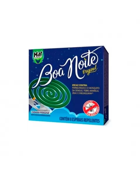 Mat Inset Boa Noite Original Espiral Com 8 Unidades