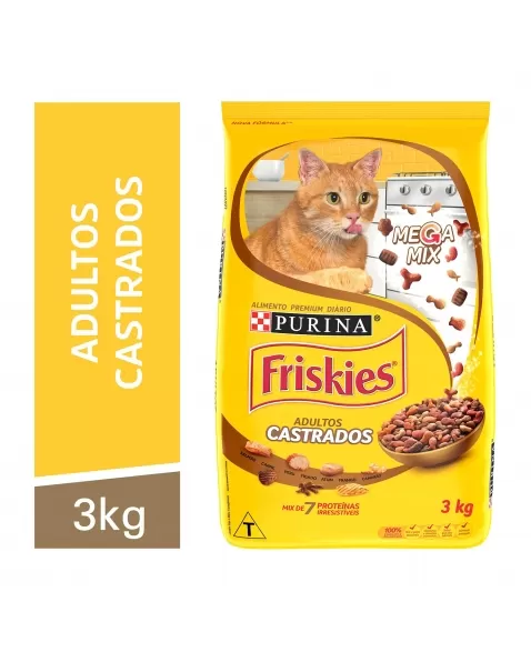 Ração Seca Para Gatos Friskies Megamix 3Kg