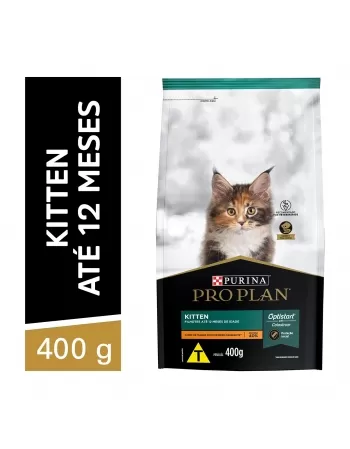 Ração Seca Proplan Para Gatos Kitten - Sabor Frango E Arroz 400G