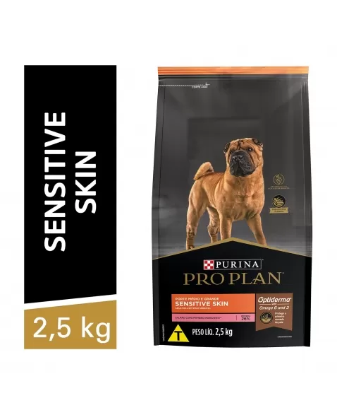 Ração Seca Proplan Dog Sensitive Skin Para Cães Adultos 2,5Kg