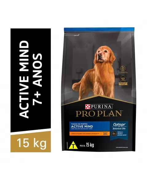 Ração Seca Proplan Dog Active Mind 7+ 15Kg