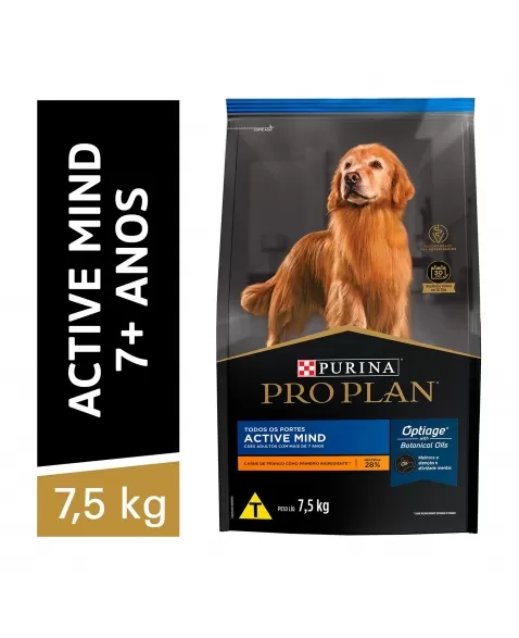 Ração Seca Proplan Dog Active Mind 7+ 7,5Kg