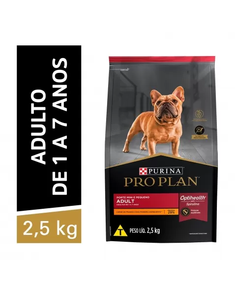 Ração Seca Proplan Para Cães Adultos Small Breed Optilife 2,5Kg