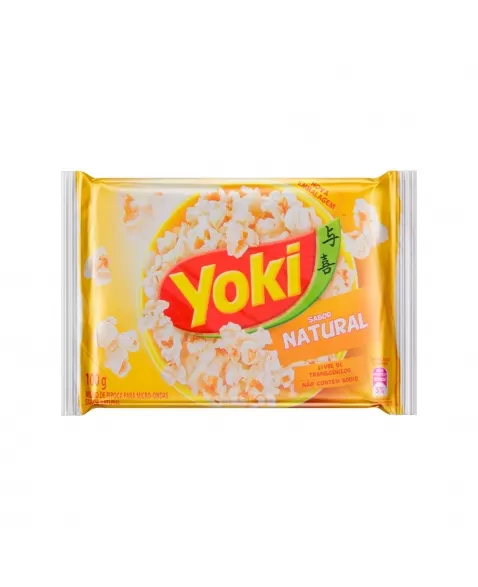 Popcorn Micro-Ondas Natural Yoki 100G