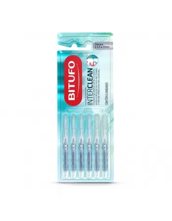 Escova Interdental Bitufo Interclean Cônico 2,5 A 4 Milímetros - 6 Unidades