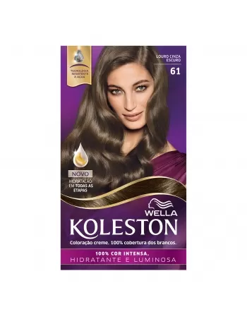 Tinta De Cabelo Koleston Louro Cinza Escuro 61