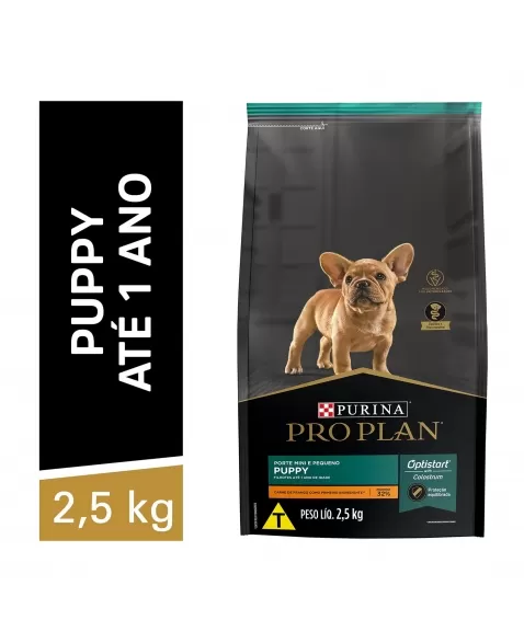 Ração Seca Proplan Dog Puppy Optistart - Porte Mini E Pequeno 2,5Kg