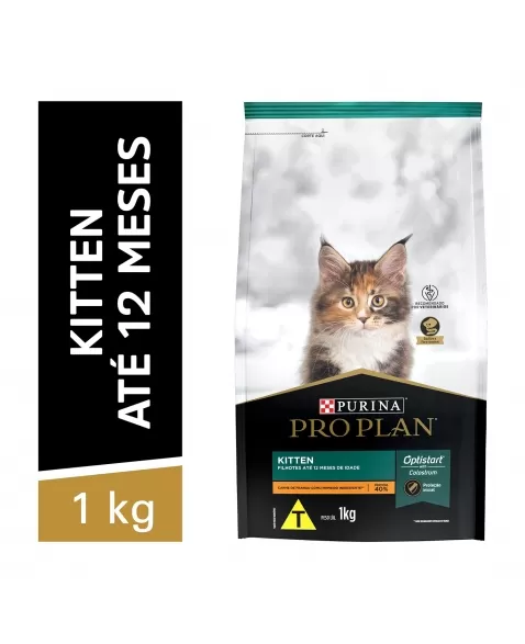 Ração Seca Proplan Kitten Para Gatos - Sabor Frango E Arroz 1Kg