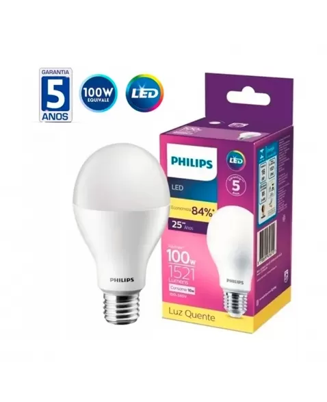 Lâmpada Philips Led Bulbo 16W (100W) 1521 Lúmens