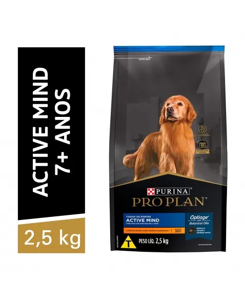 Ração Seca Proplan Active Mind 7+ 2,5Kg