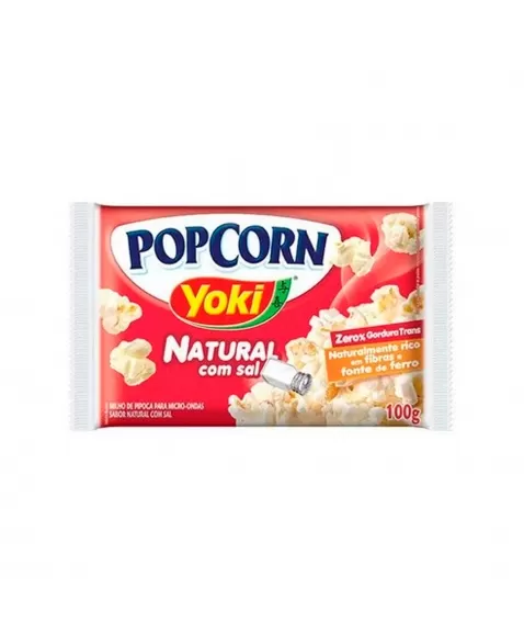 Popcorn Micro-Ondas Com Sal Yoki 100G