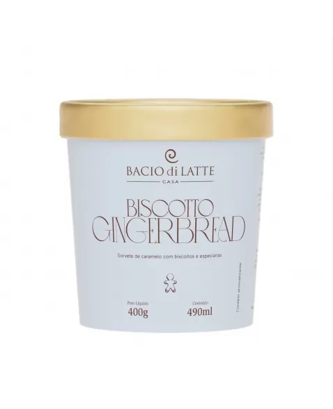 Pote Gelato Biscotto Bacio di Latte 490ml