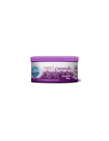 Aromatizador Em Gel Ultra Fresh Para Carro Lavanda 60g