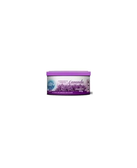 Aromatizador Em Gel Ultra Fresh Para Carro Lavanda 60g