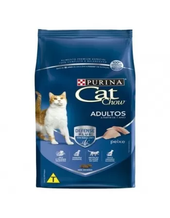 Ração Seca Cat Chow Adulto - Sabor Peixe 7,5Kg