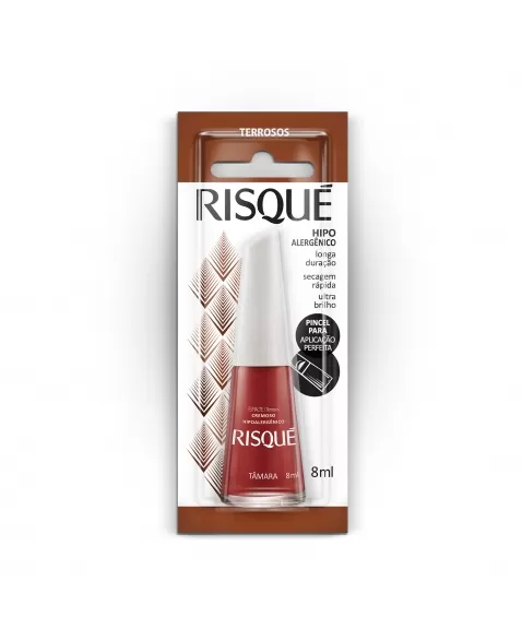 Esmalte Risqué Cremoso Tamara Com 8Ml - Caixa Com 6 Unidades Blister