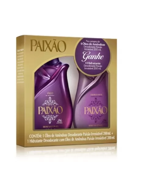 KIT PAIXAO OLEO+HIDR IRRESISTIVEL 200ML