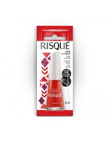 Esmalte Risqué Cremoso Desejo 8Ml - Caixa Com 6 Unidades Blister